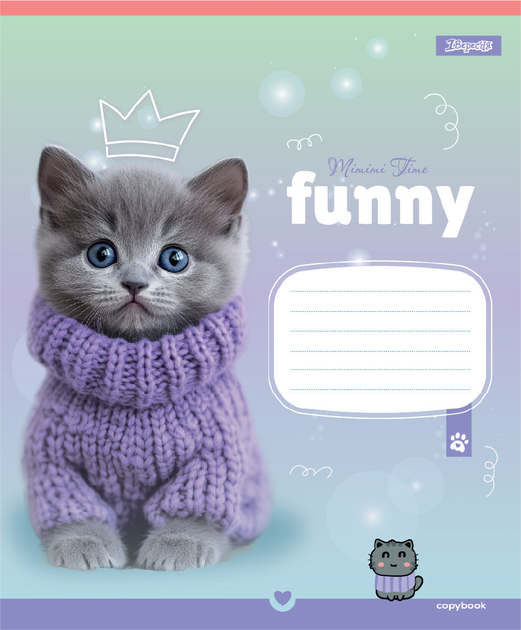 Зошит 12 кл. 1B "Funny Pets", 768208 1