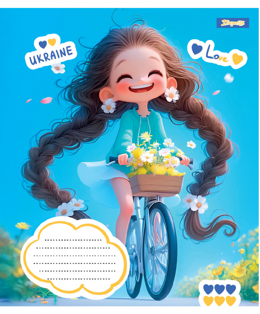Зошит 12 лін. 1B "Free and Happy", 768233 1