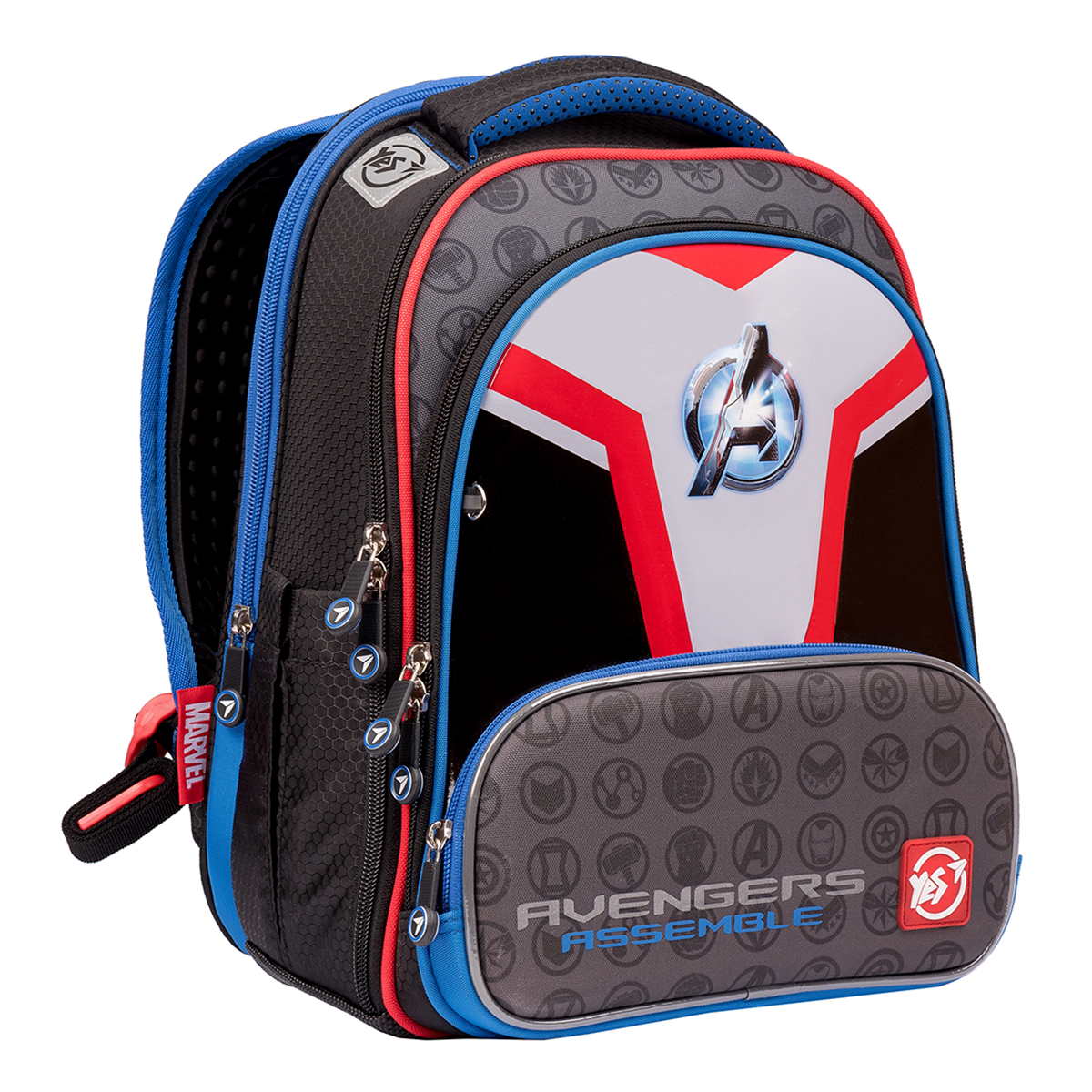 Рюкзак шкільний YES S-30 Juno ultra Premium "Marvel.Avengers", сірий/чорний, 557364
