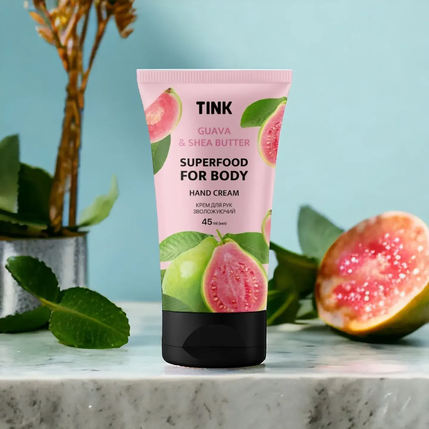 Крем для рук зволожуючий Guava з екстрактом гуави та маслом ши Tink 45 мл, 289213 2