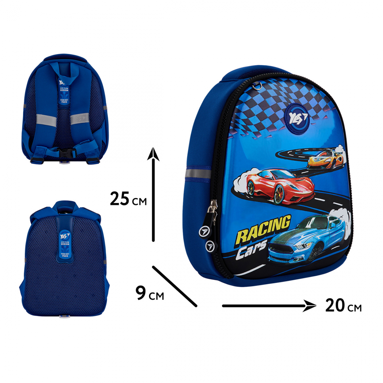 Рюкзак дитячий YES K-33 "Racing Cars", 550020 1