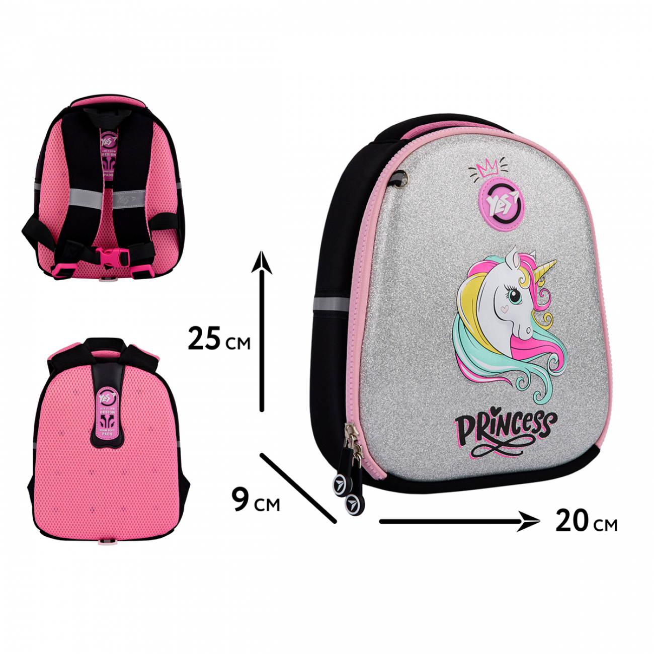 Рюкзак дитячий YES K-33 "Unicorn Princess", 550016 1