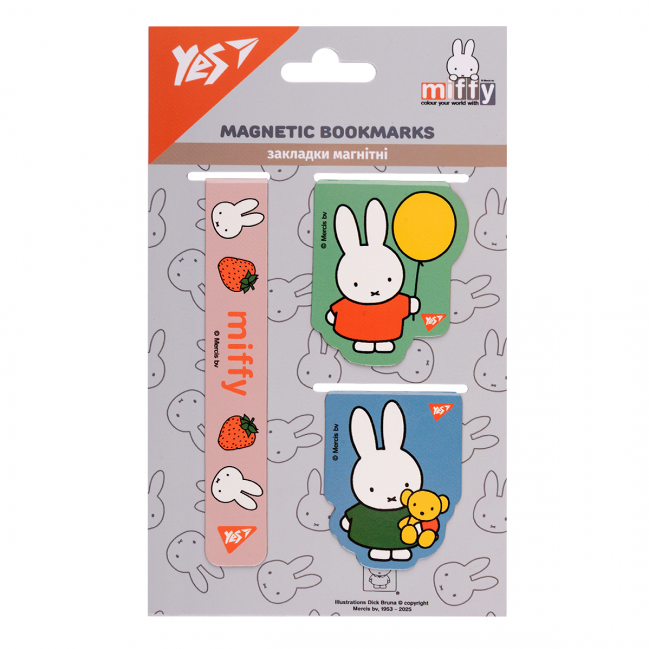 Закладки магнітні Yes "Miffy" 3 шт, 708356 1