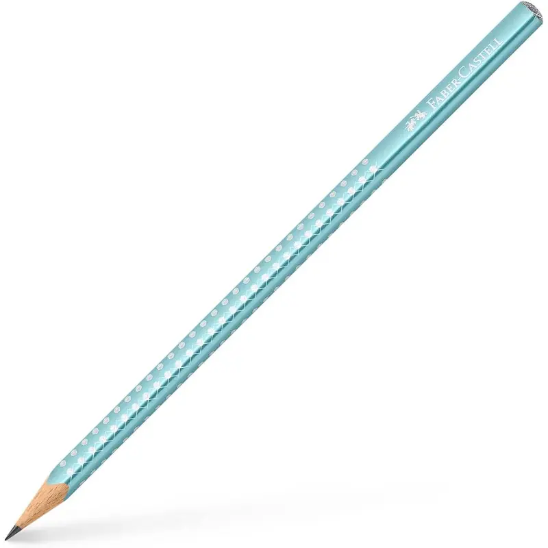 Олівець чорнографітний Grip Sparkle, ocean metallik, 118262Р Faber-Castell