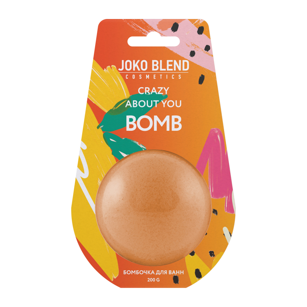Бомбочка-гейзер для ванной Crazy about you Joko Blend 200 г, 834154