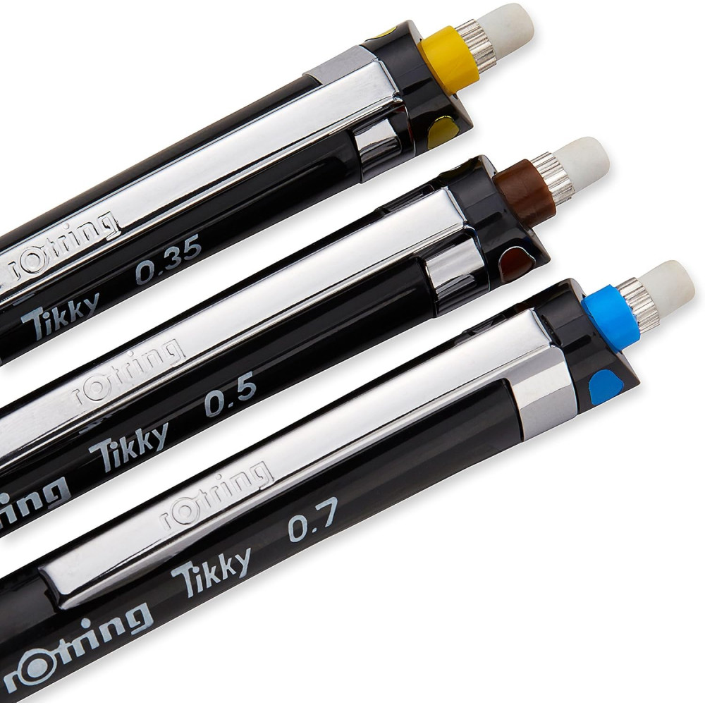 Олівець механічний 0,35/0,5/0,7 мм в чохлі Rotring Tikky чорн (S0801310) 3