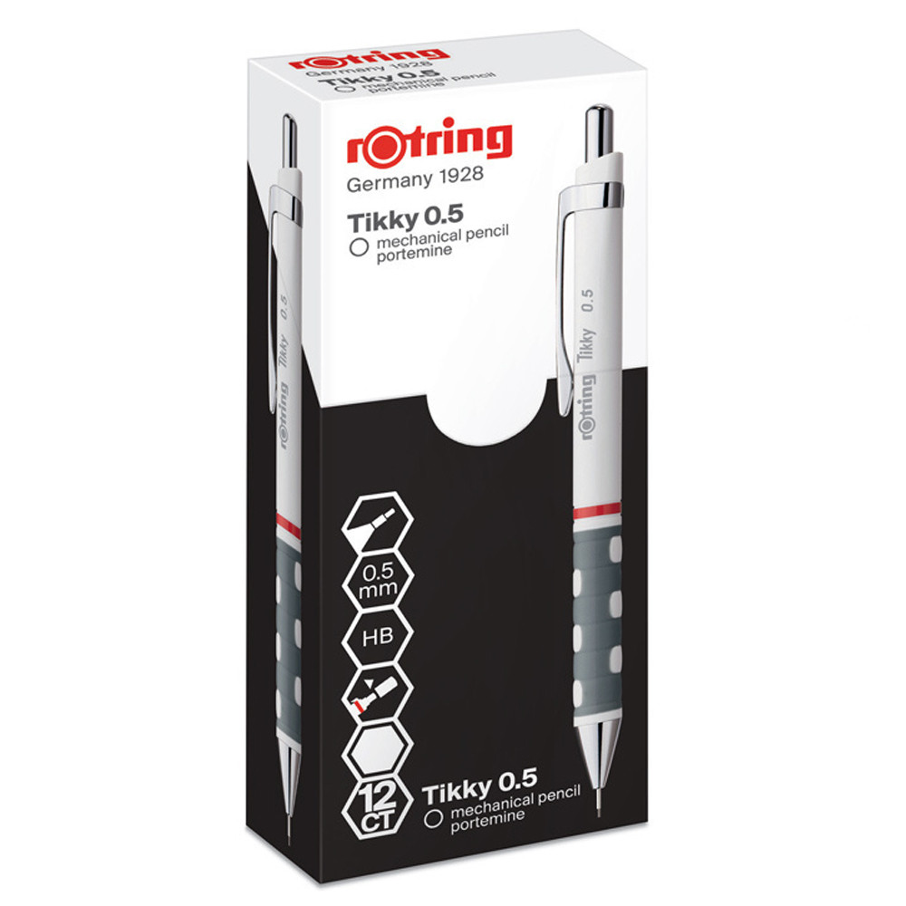 Олівець механічний 0,5 мм Rotring Tikky білий (R1904698) 2