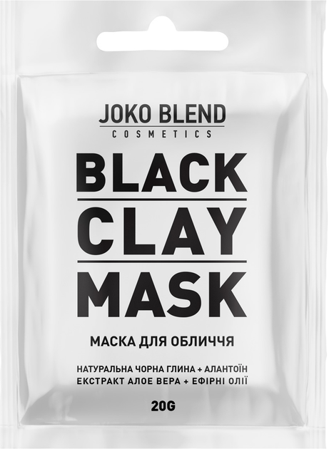 Маска для обличчя чорна глиняна Black Сlay Mask Joko Blend 20 г, 576835