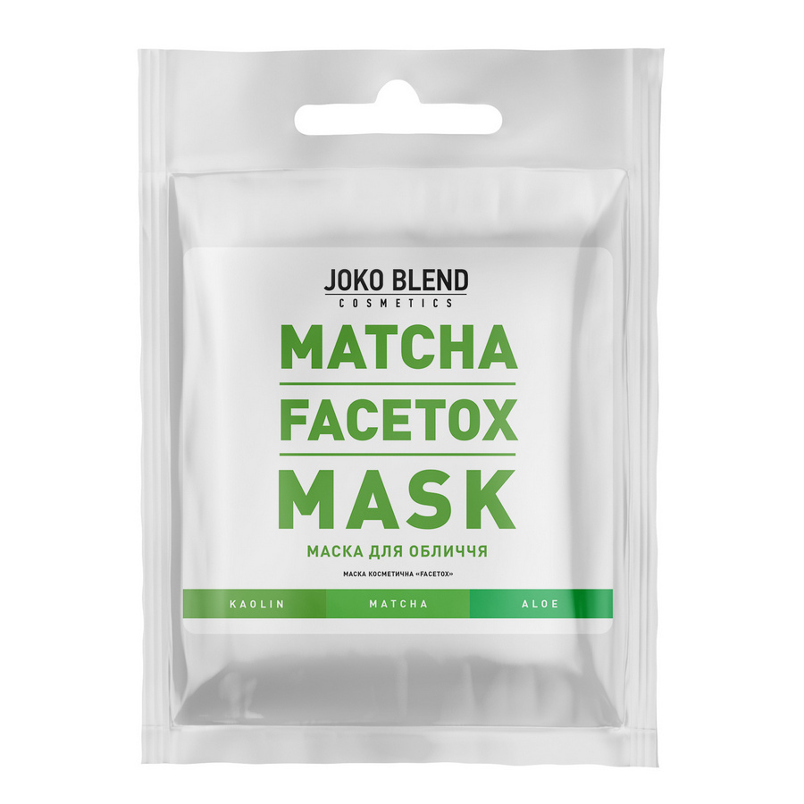 Маска для обличчя Matcha Facetox Mask Joko Blend 20 г, 734901