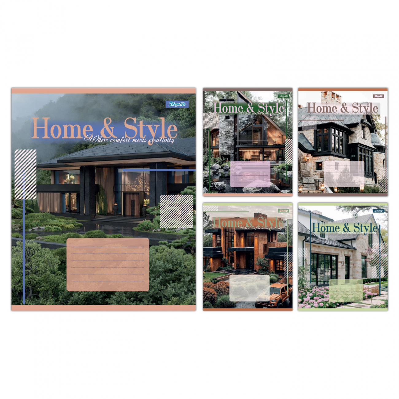 Тетрадь 36 лин. 1В "Home & Style", 768116
