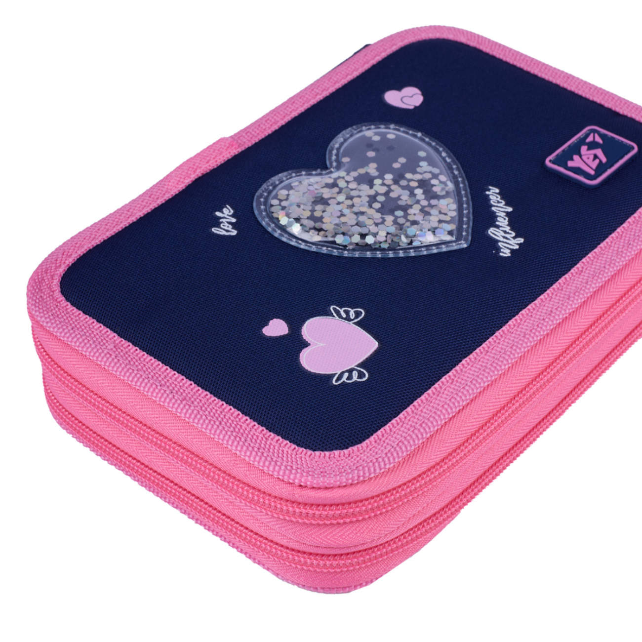 Пенал твердий YES HP-01 "Bright Hearts" подвійний, 533640 2