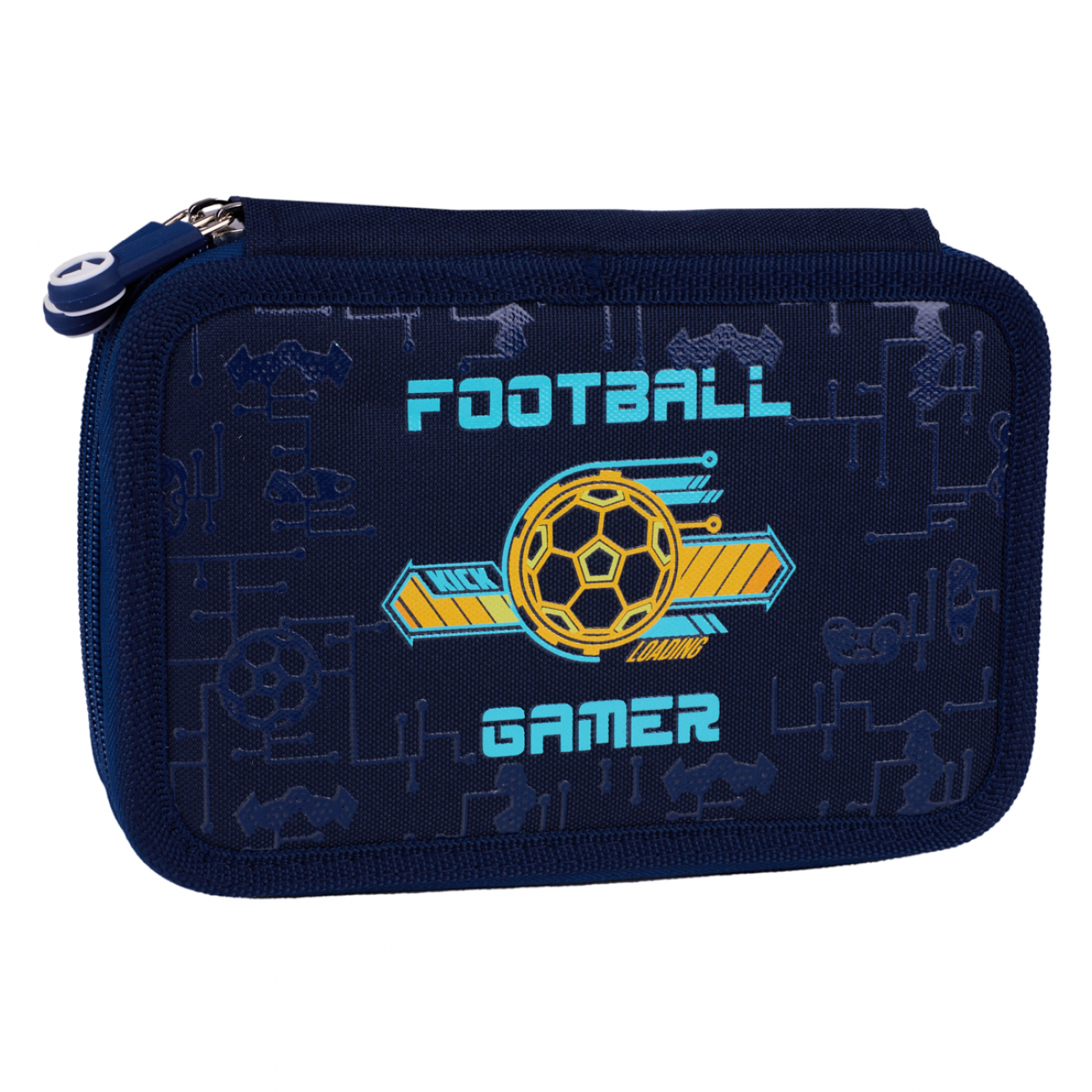 Пенал твердий YES HP-01 "Football Gamer" подвійний, 533642 1