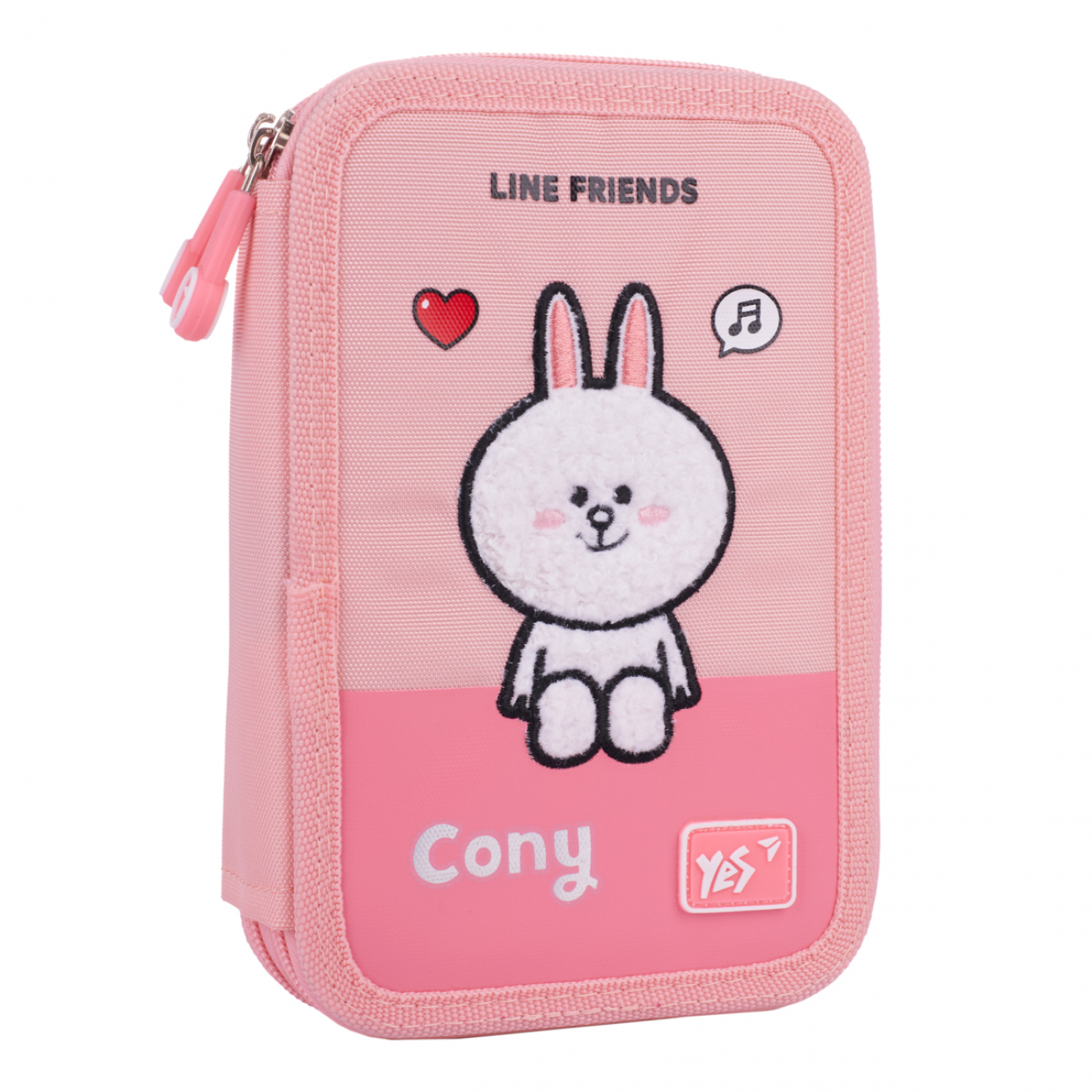 Пенал твердий YES HP-01 "Line Friends Pretty Choco and Cony" подвійний, 533638