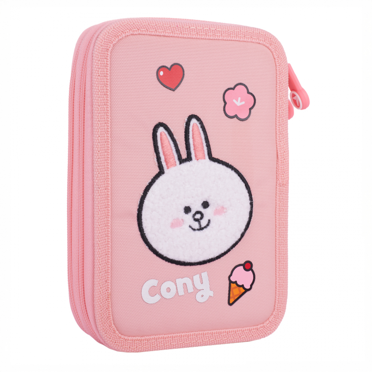 Пенал твердий YES HP-01 "Line Friends Pretty Choco and Cony" подвійний, 533638 1