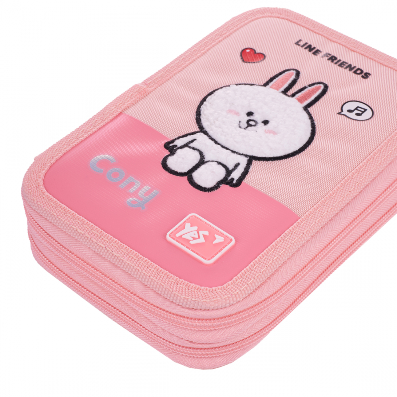 Пенал твердий YES HP-01 "Line Friends Pretty Choco and Cony" подвійний, 533638 2
