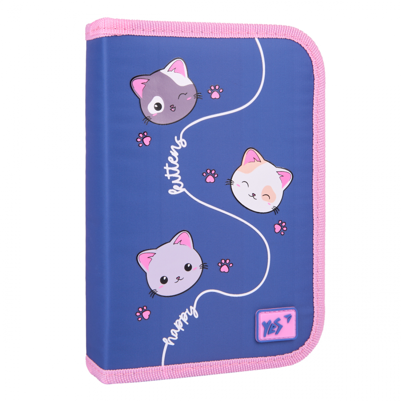 Пенал твердий YES HP-04 "Meow-Meow" одинарний з двома клапанами, 533623
