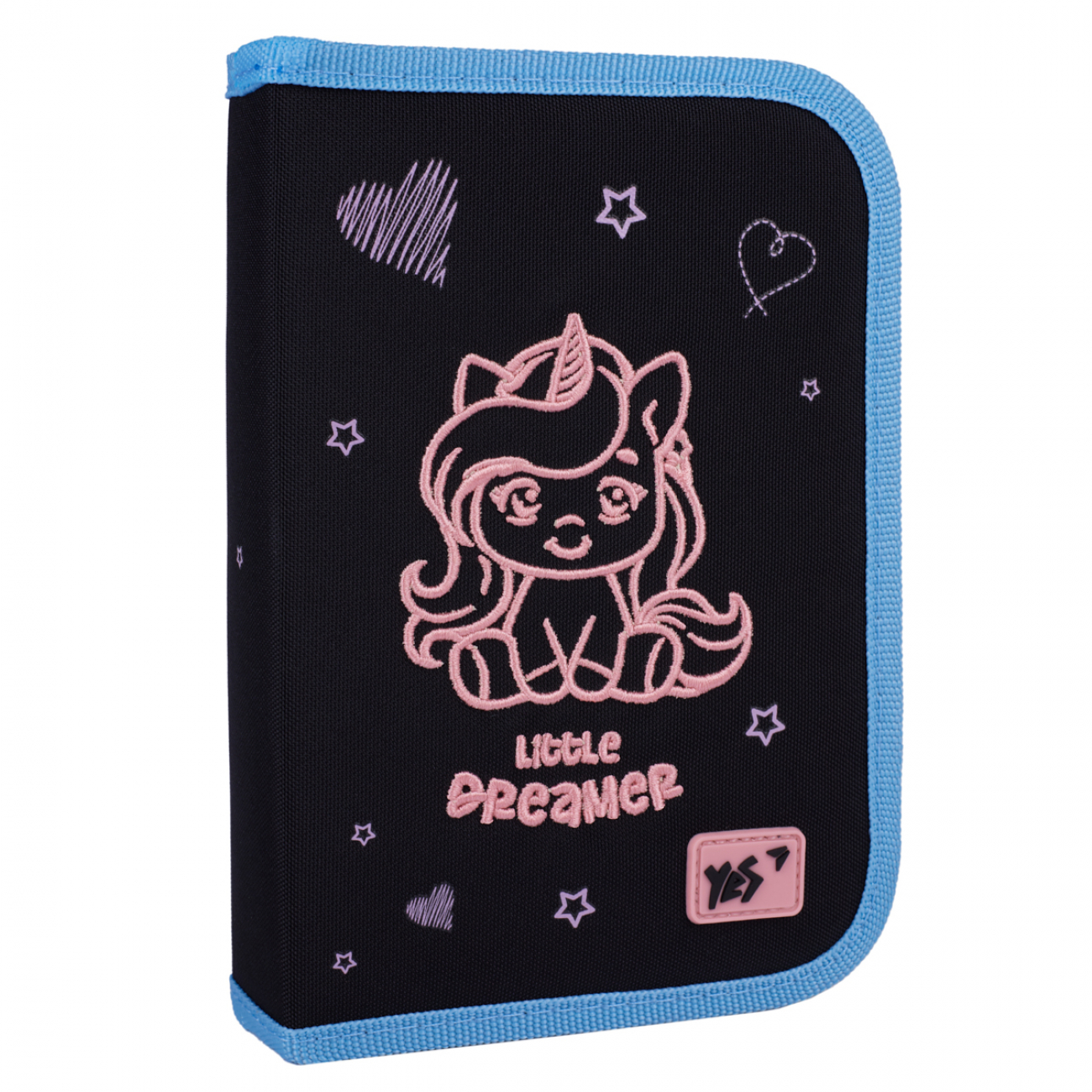 Пенал твердий YES HP-04 "Cute Unicorn" одинарний з двома клапанами, 533627