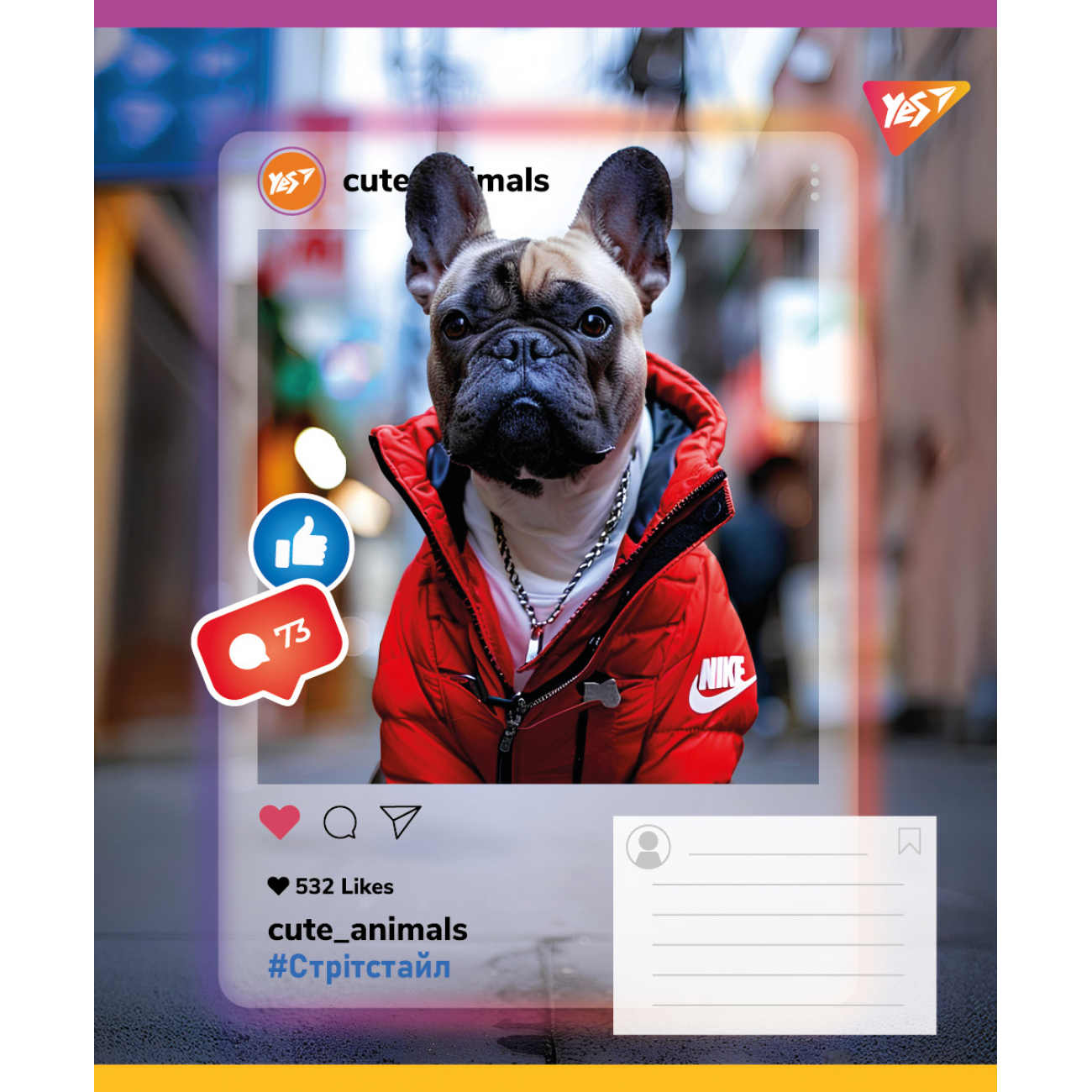 Зошит 24 кл. Yes "Cute animals", 767729 4
