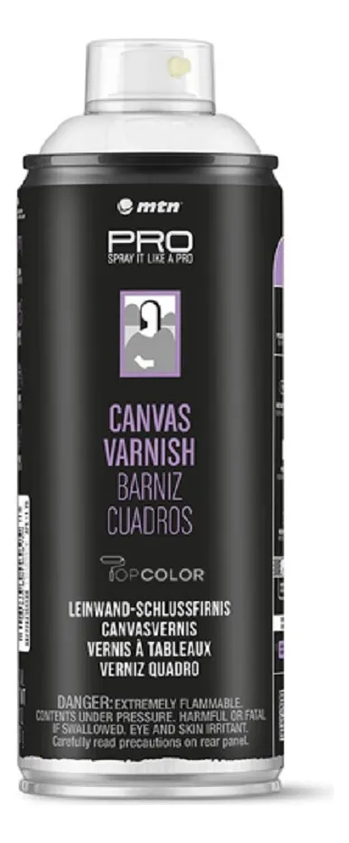 Аэрозольный лак MTN PRO Varnish Cuadros Satinado R-1077 400 мл, EX014PR1077