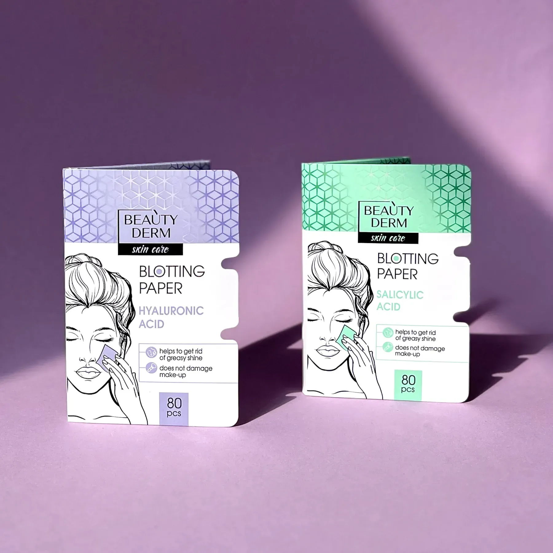 Серветки матуючі для обличчя з саліциловою кислотою BEAUTYDERM, 80 шт. 3