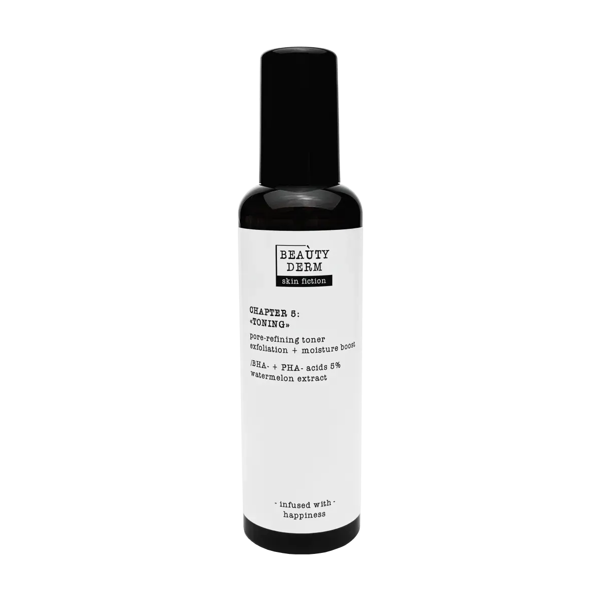 Тонер для очищення пор Skin Fiction з BHA-, PHA-кислотами та кавуном BEAUTYDERM, 200 мл