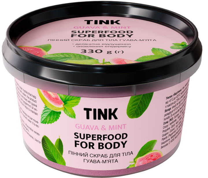 Скраб для тіла пінний Гуава-М`ята Tink 330 г