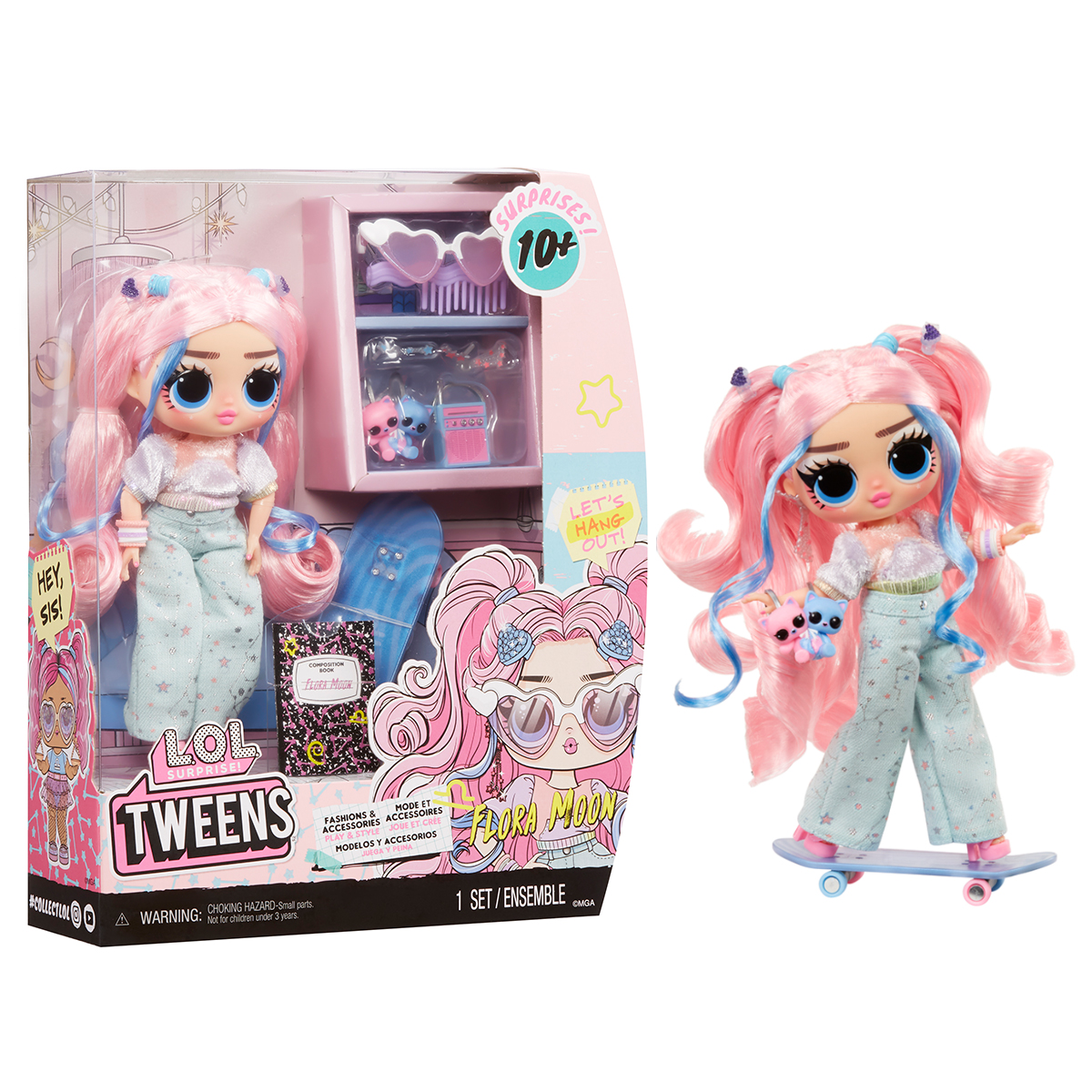 Набор игровой с куклой L.O.L. Surprise! "Tweens Core" – Флора Мун (з аксес.), 591665