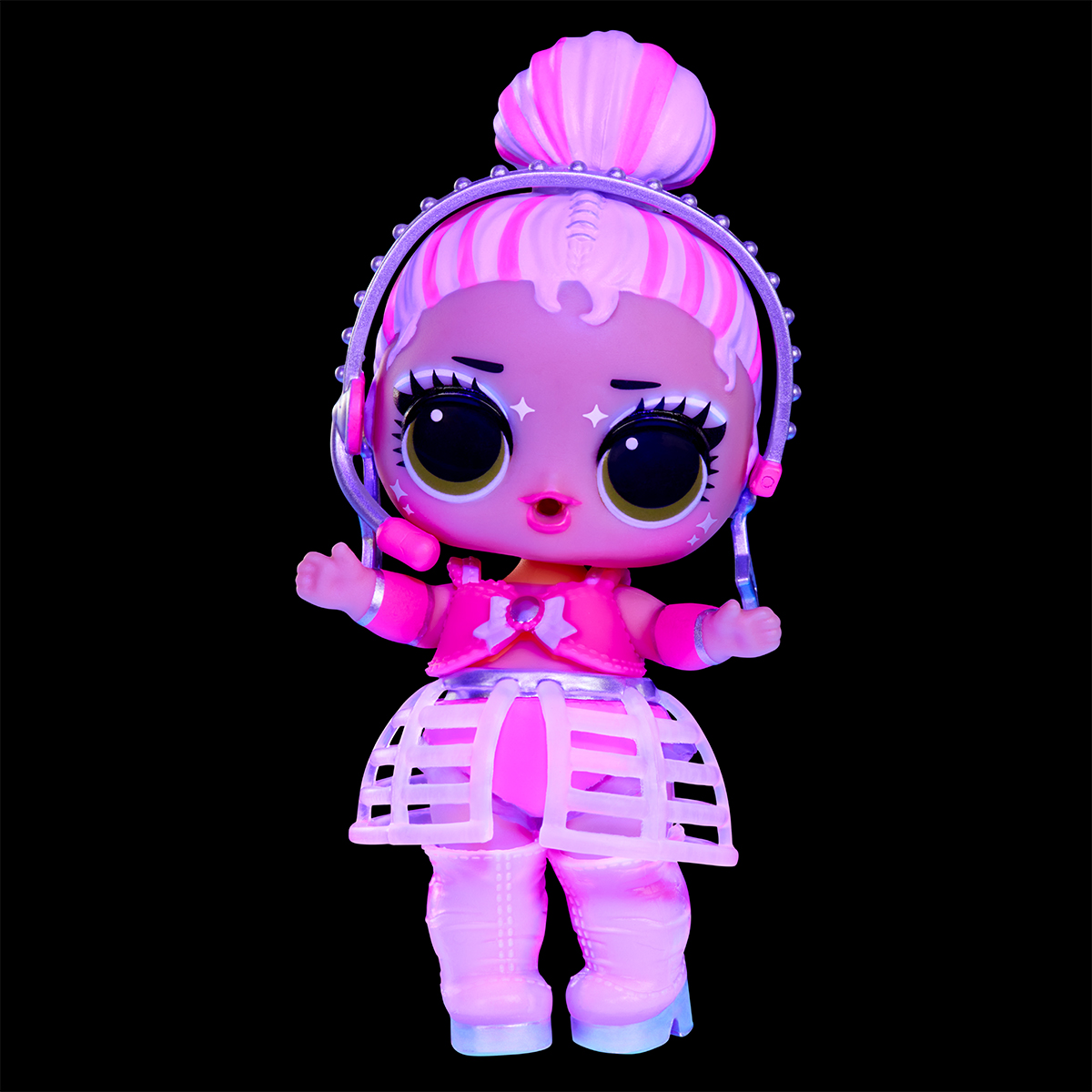 Набор игровой с куклой L.O.L. Surprise! серии "Neon Pop" - Звездочки (в ассорт., в диспл.), 120674 4