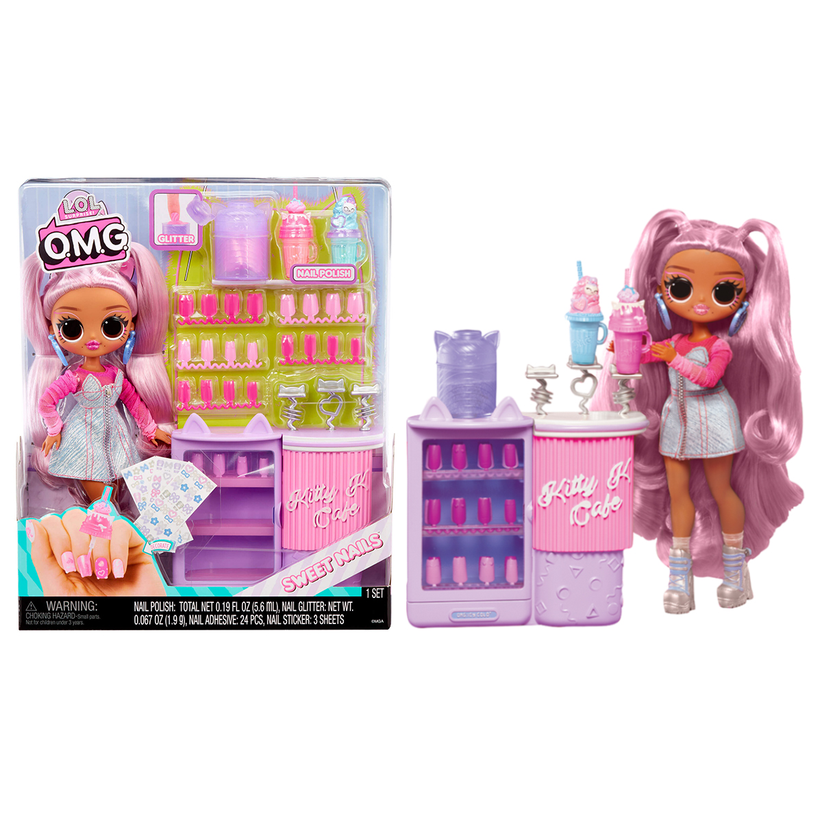 Набор игровой с куклой L.O.L. Surprise! серии "O.M.G." - Китти К (с аксесс.), 503859