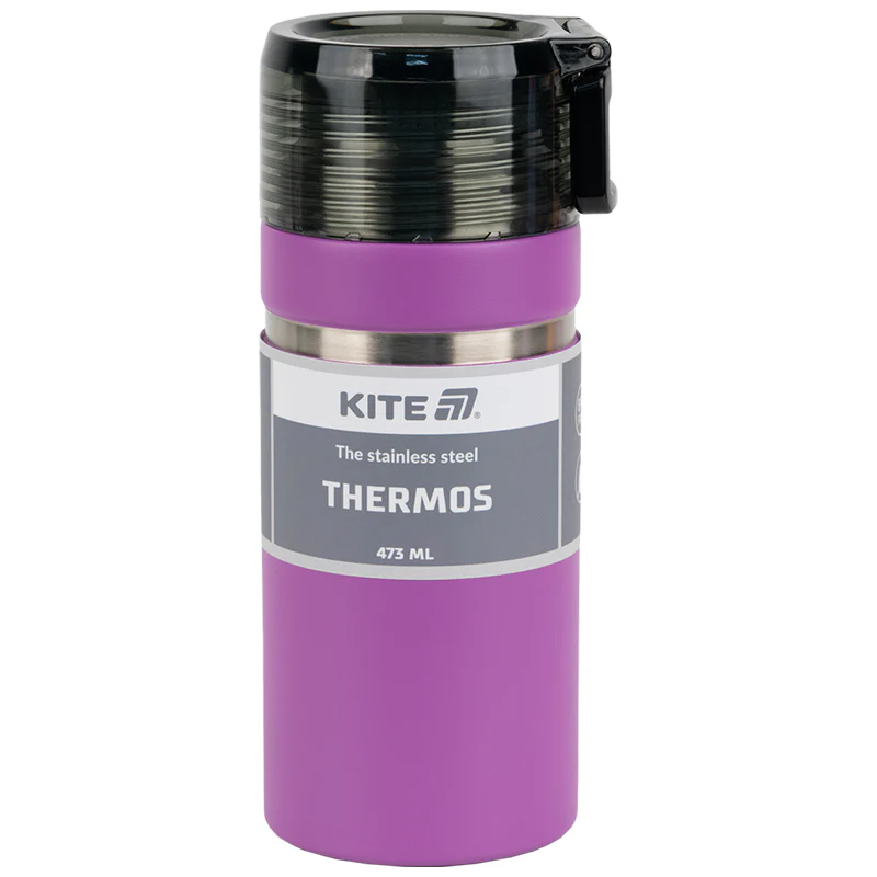 Термос Kite 473 мл., фіолетовий, K25-320-3