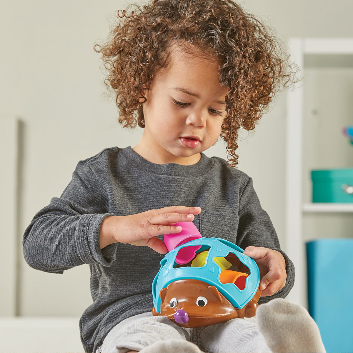 Обучающий игровой набор Learning Resources Spike The Fine Motor Hedgehog™ - POP-IT Сортер Ежик, LER9118 4