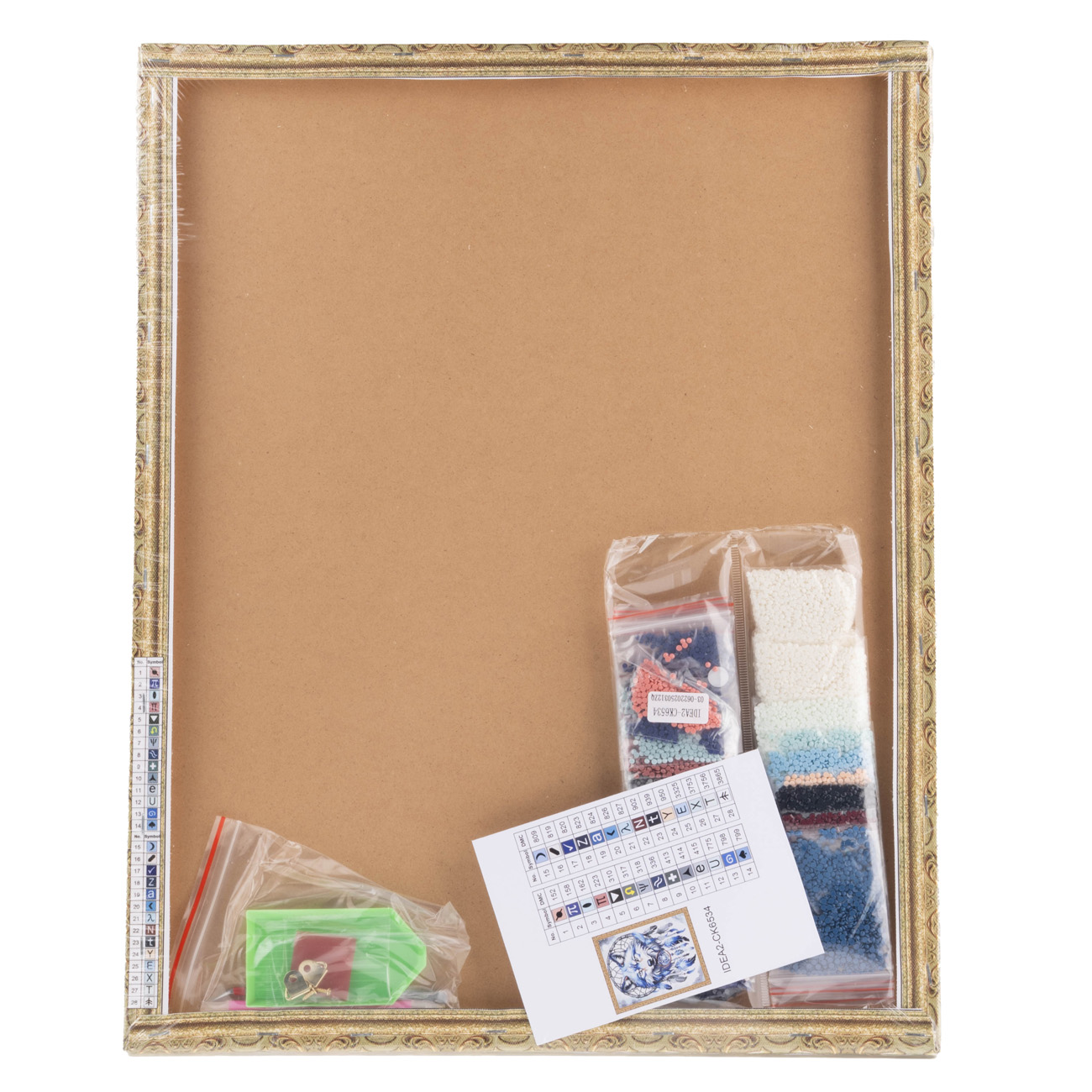 Алманая мозаика "Голубой волк" 40*50 см, IDEA2-CK6534, ТМ "99IDEAS" 3