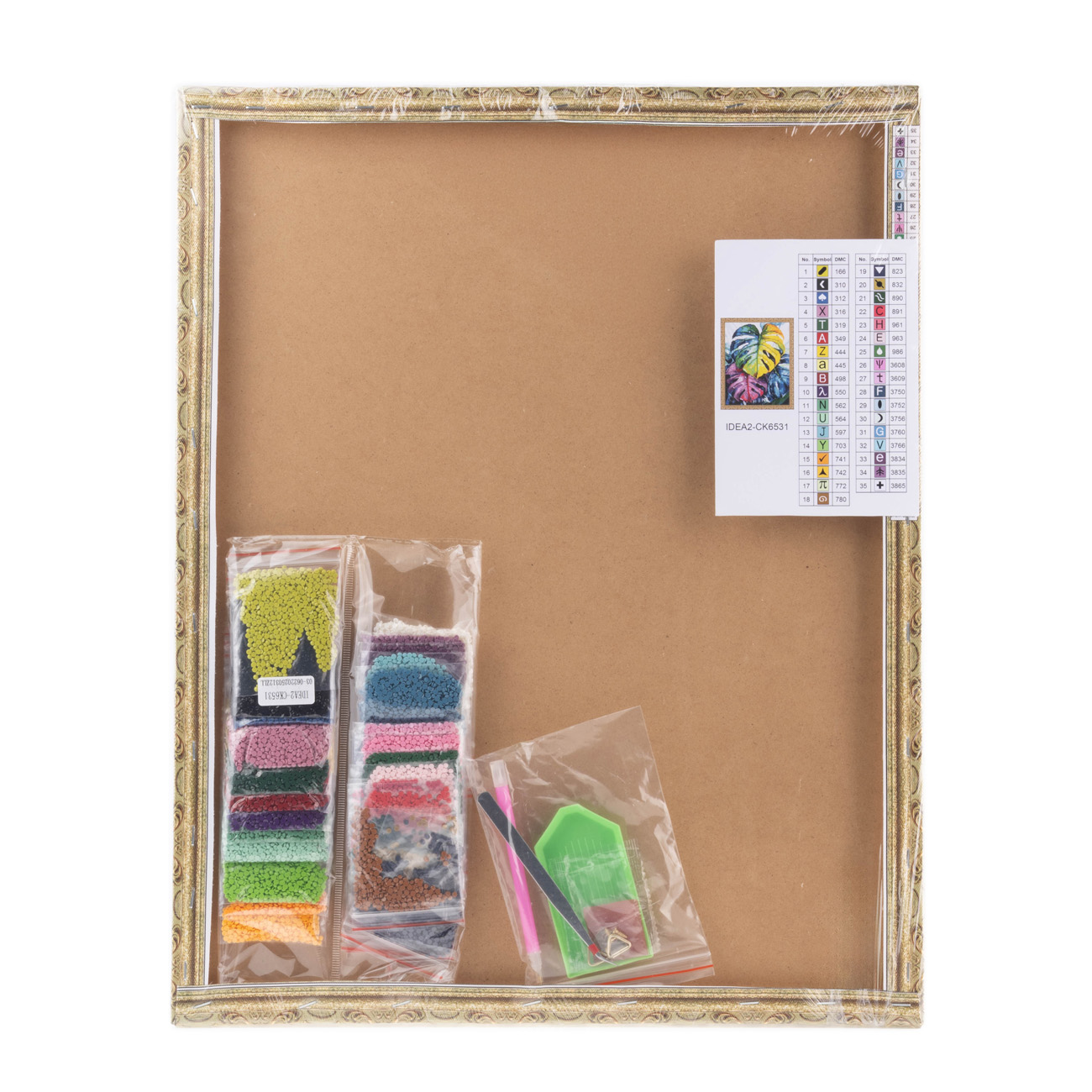 Алманая мозаика "Монстера" 40*50 см, IDEA2-CK6531, ТМ "99IDEAS" 3