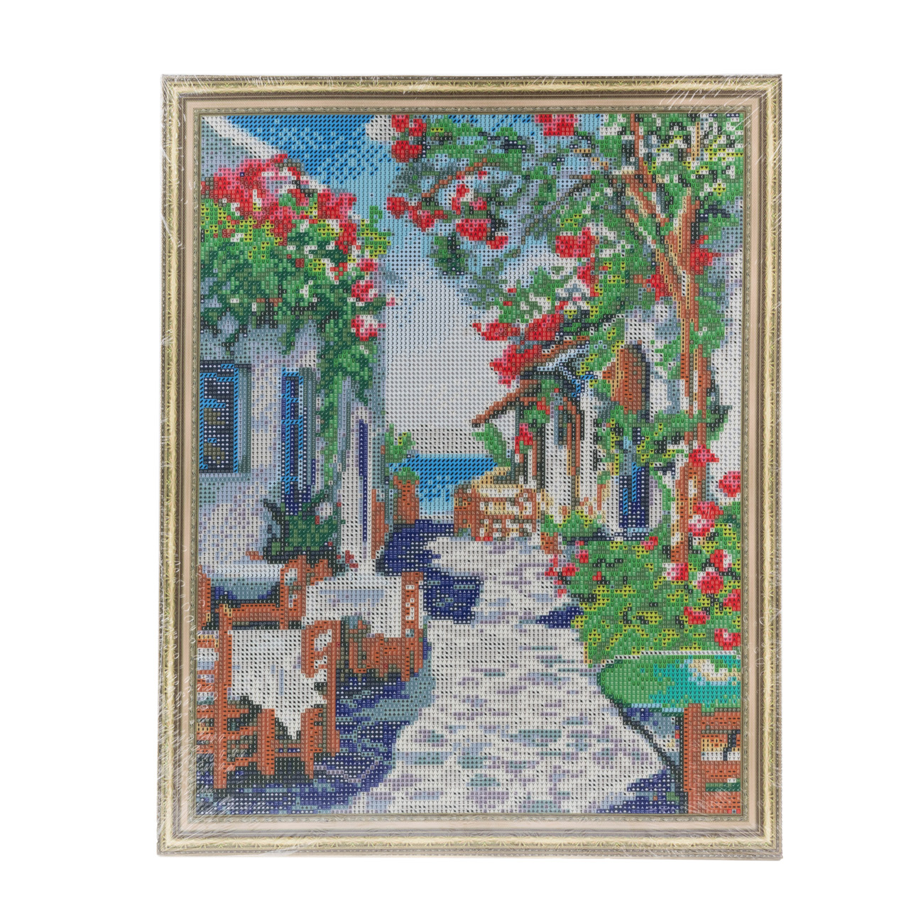Алманая мозаика "Улочка из кафе у моря" 40*50 см, IDEA2-CK6396, ТМ "99IDEAS" 2
