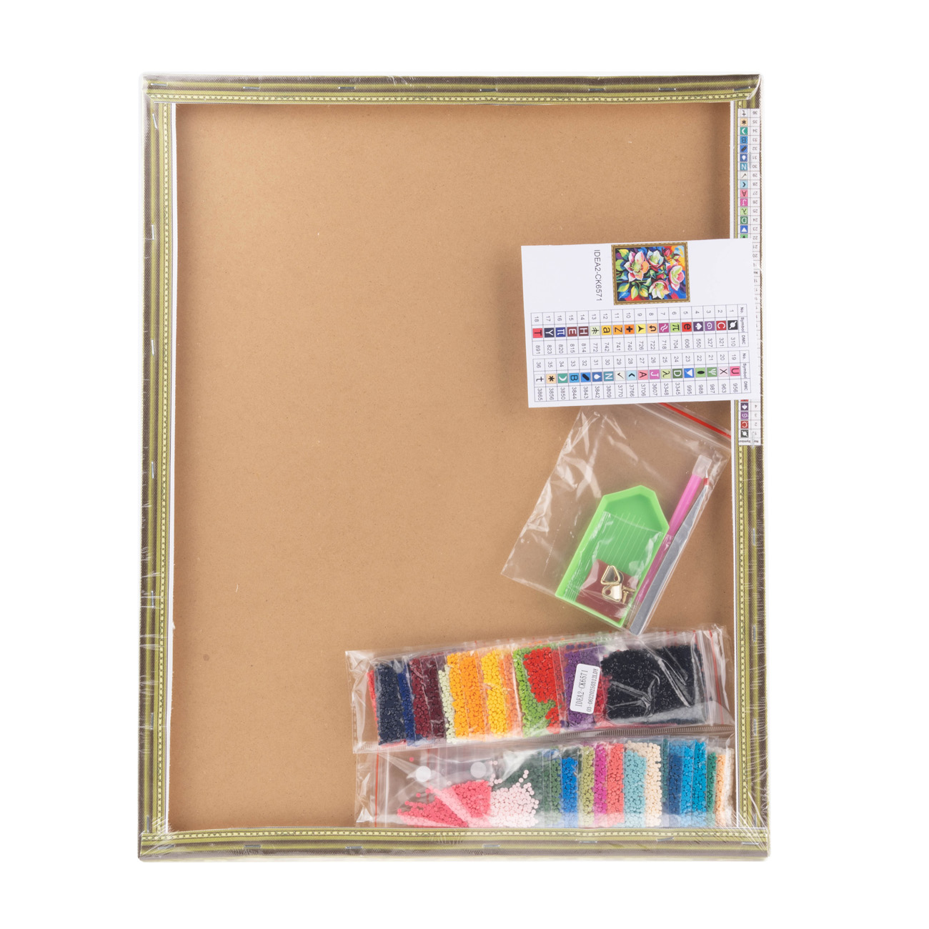 Алманая мозаика "Цветы колокольчики" 40*50 см, IDEA2-CK6571, ТМ "99IDEAS" 3