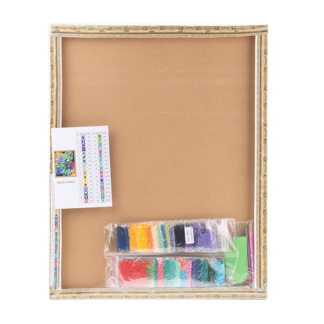 Алманая мозаика "Цветная монстера" 40*50 см, IDEA2-CK6527, ТМ "99IDEAS" 3