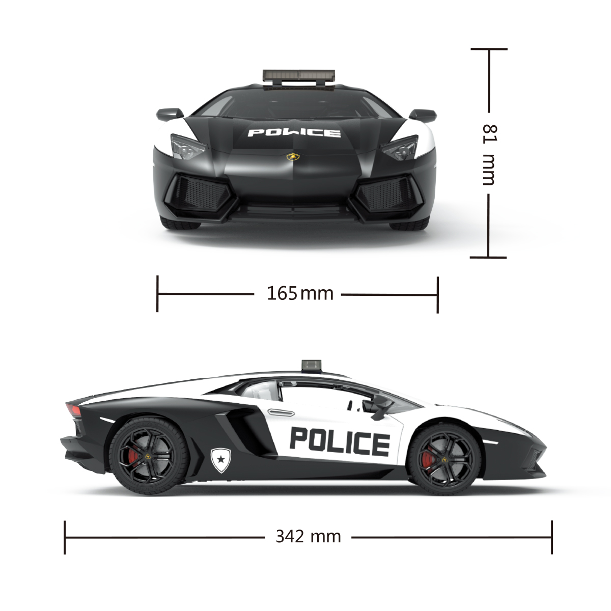 Автомобиль KS DRIVE на р/к - Lamborghini Aventador Police, 114GLPCWB 5