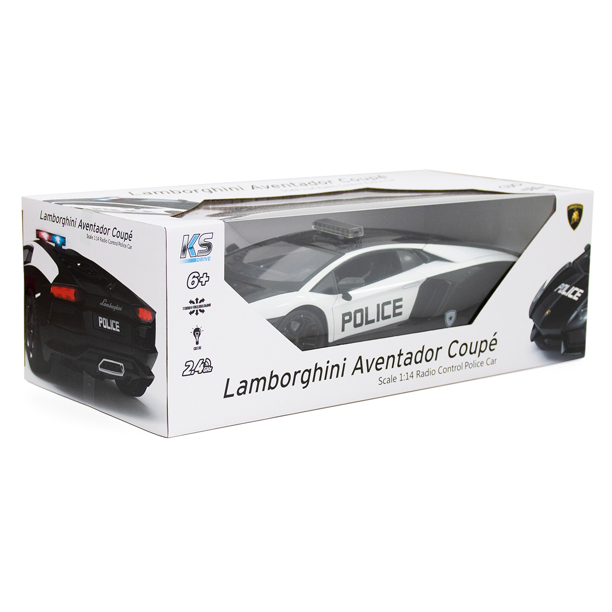Автомобиль KS DRIVE на р/к - Lamborghini Aventador Police, 114GLPCWB 9