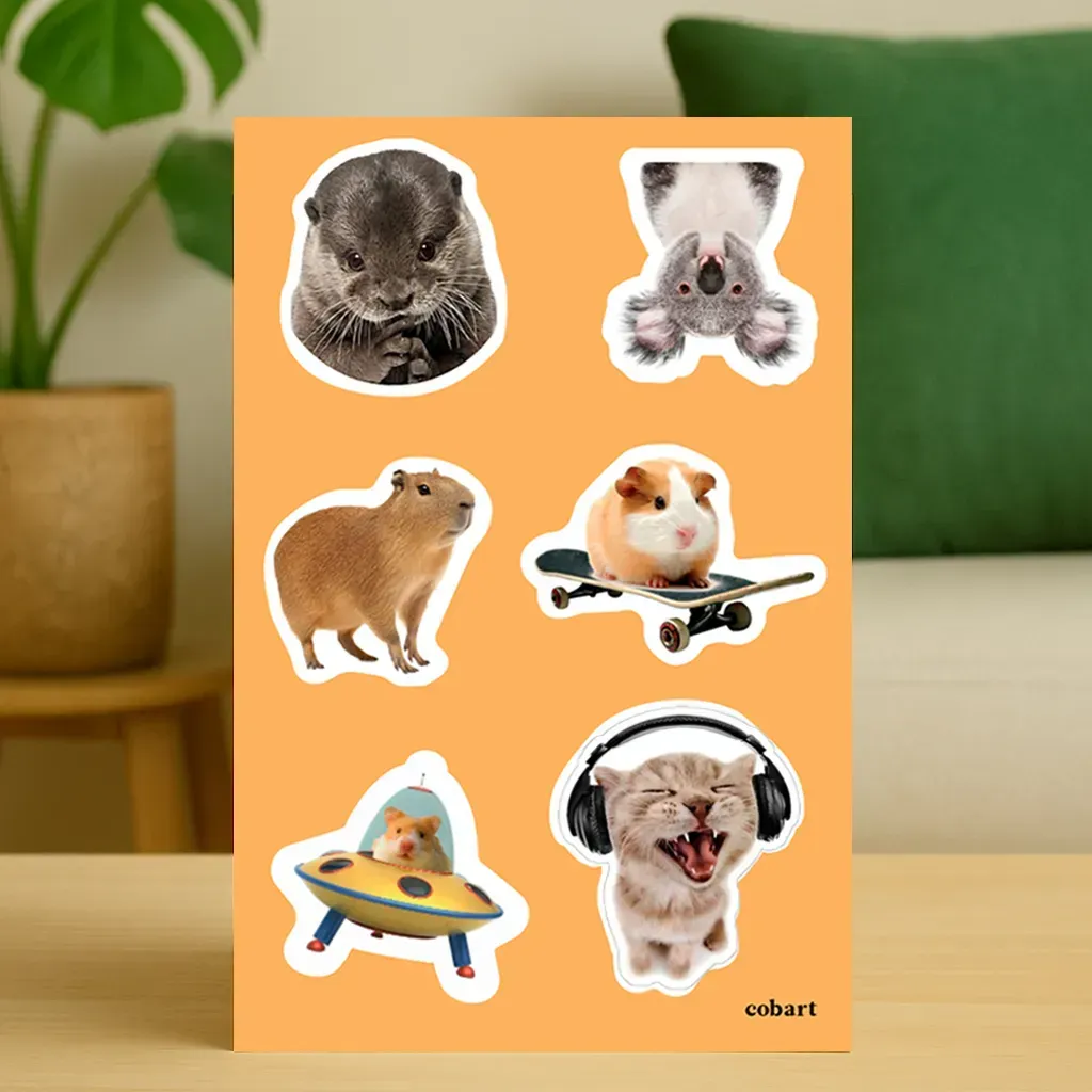 Стікерпак 3D А6 "Animals" Cobart 1