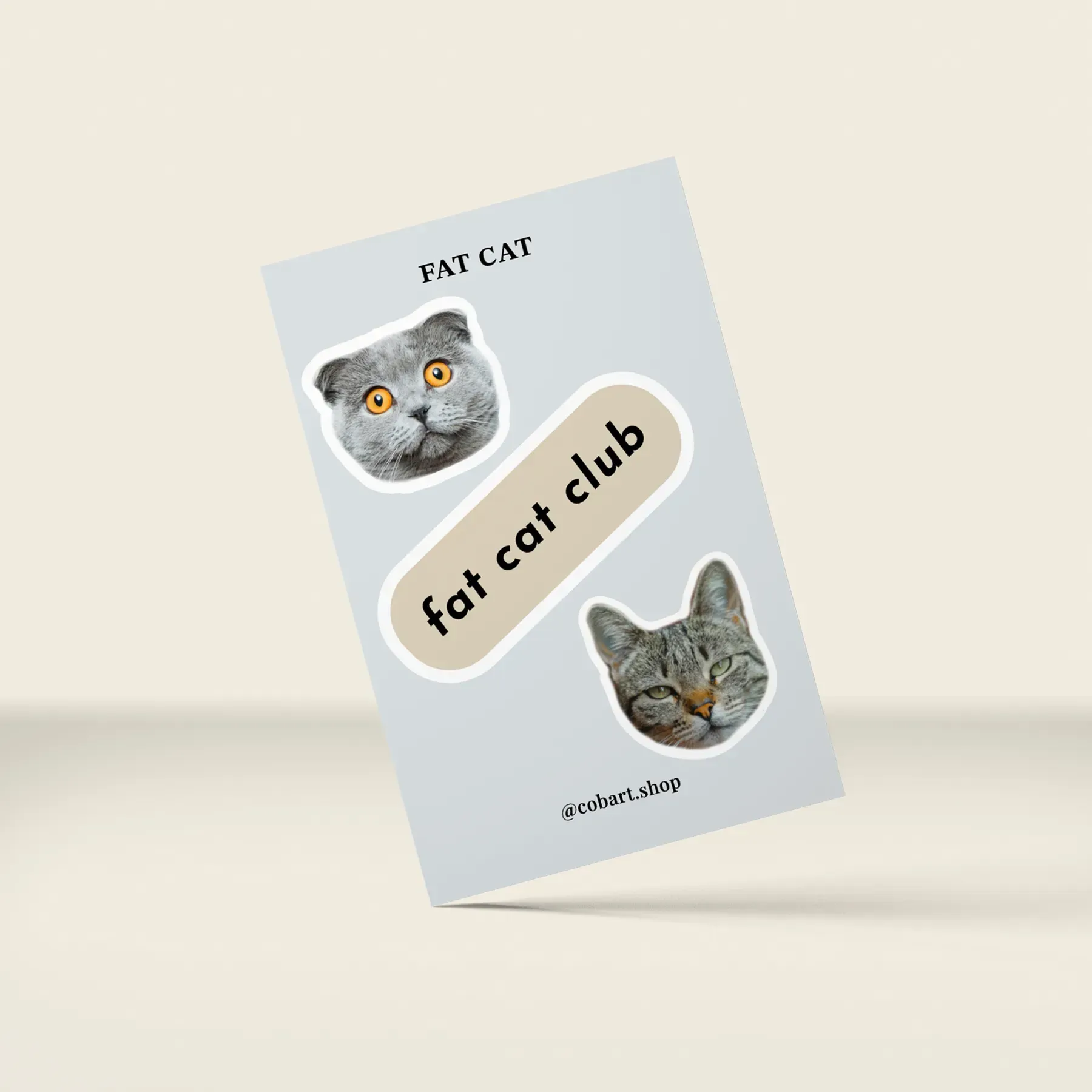 Стікерпак 3D "Cat Fat" Cobart