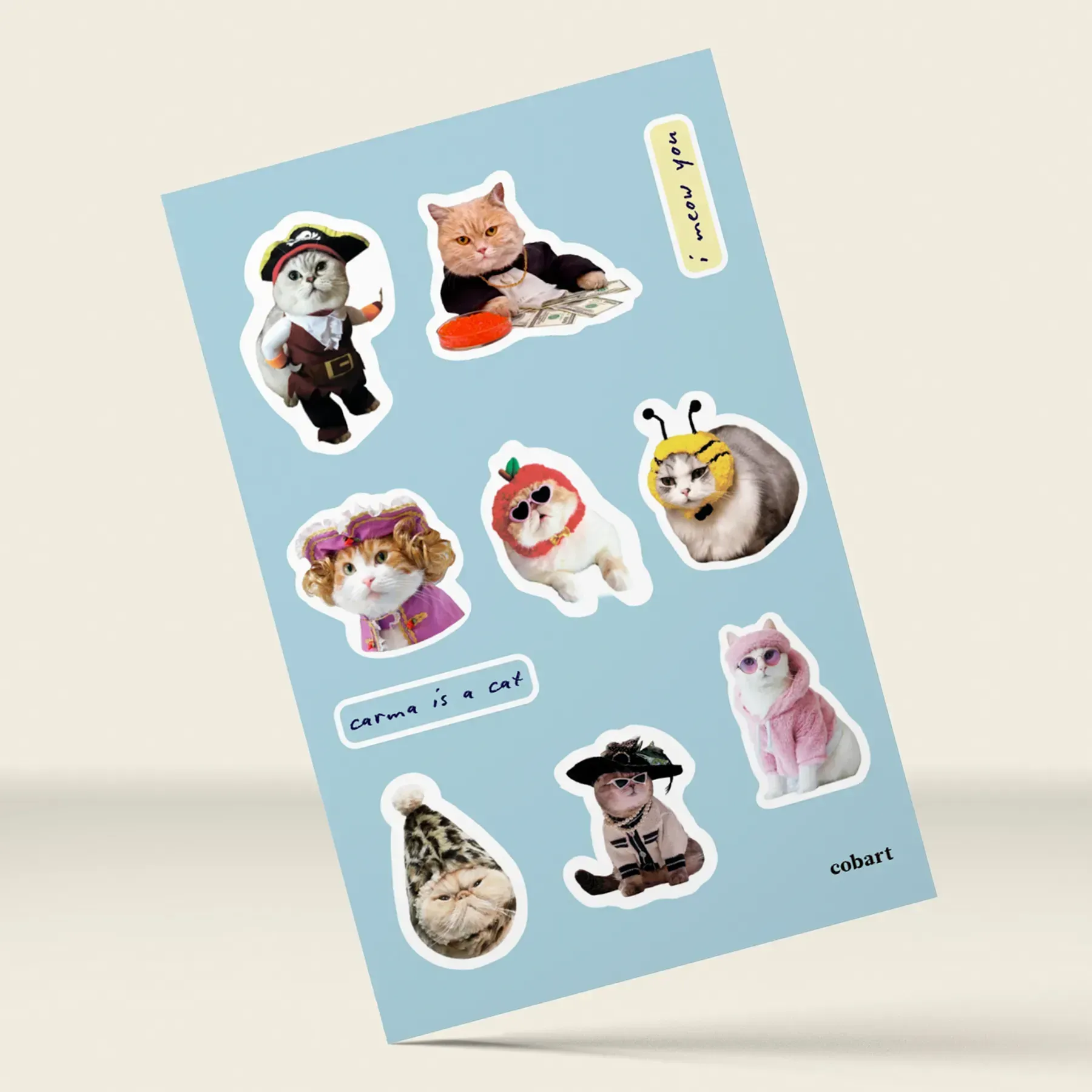 Стікерпак 3D А6 "Cats" Cobart