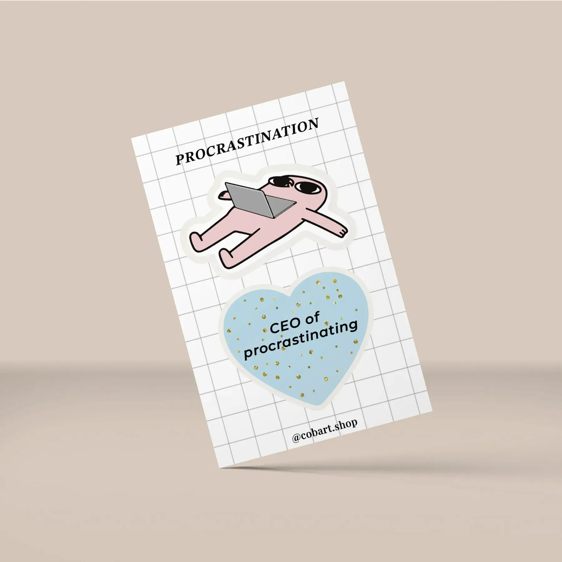 Стікерпак 3D А7 "Procrastinator" Cobart