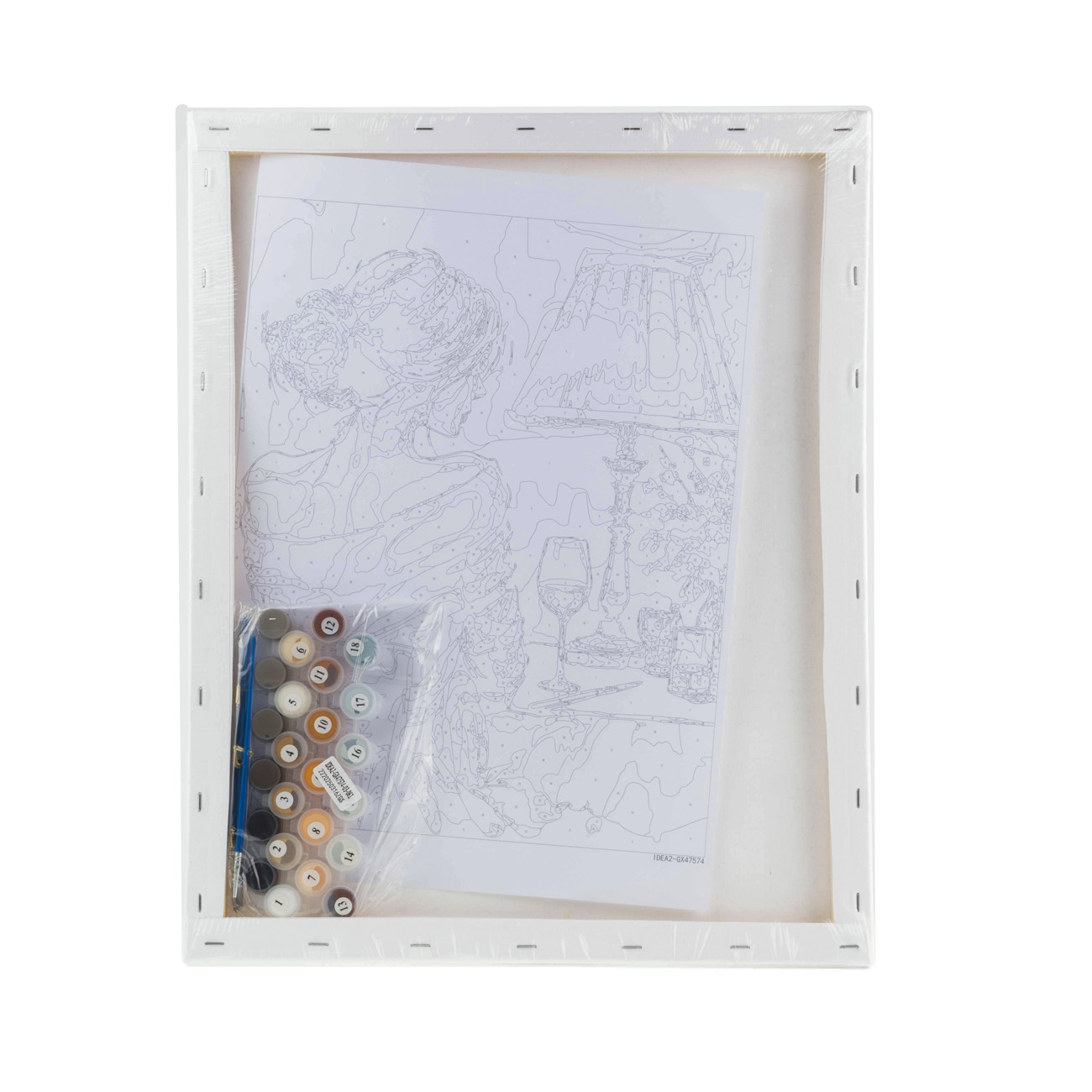 Картина по номерам "Романтическая красавица" 40*50 см, IDEA2-GX47574, ТМ "99IDEAS" 3