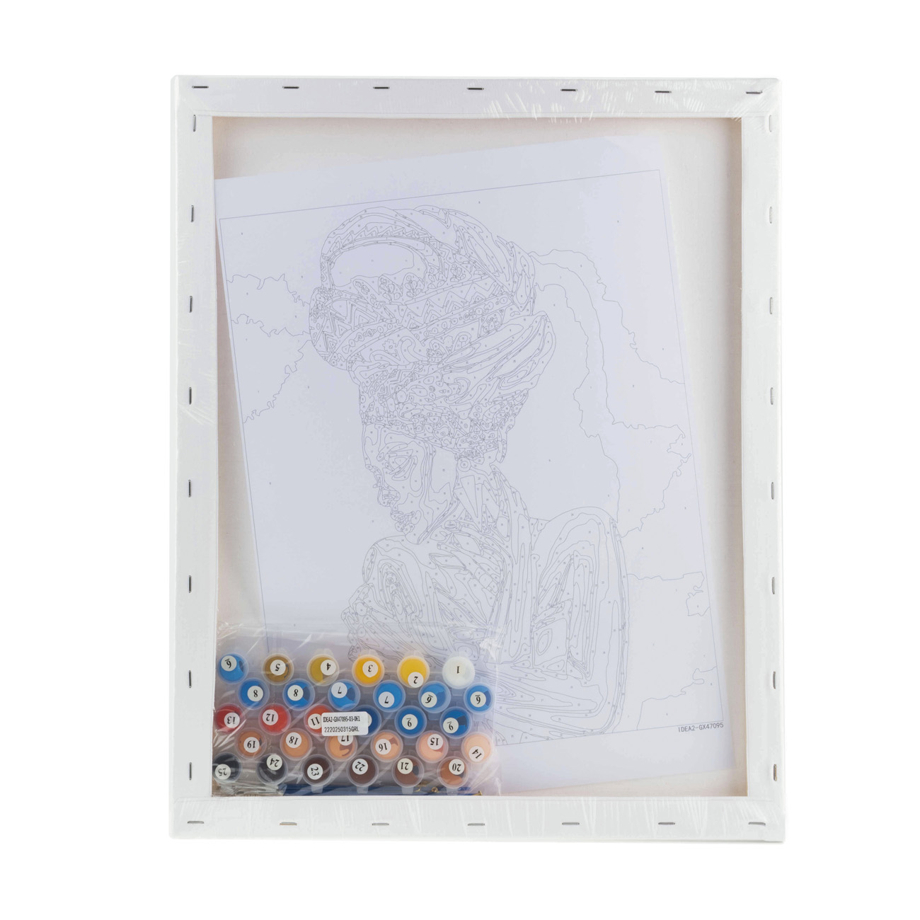 Картина по номерам "Африканка" 40*50 см, IDEA2-GX47095, ТМ "99IDEAS" 3