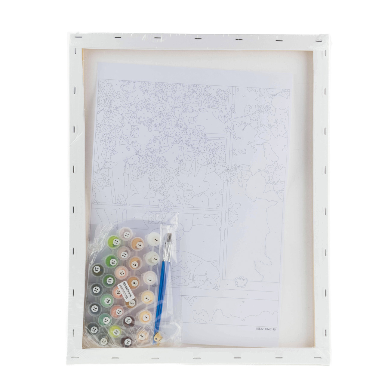 Картина по номерам "Котик на подоконнике" 40*50 см, IDEA2-GX45195, ТМ "99IDEAS" 3