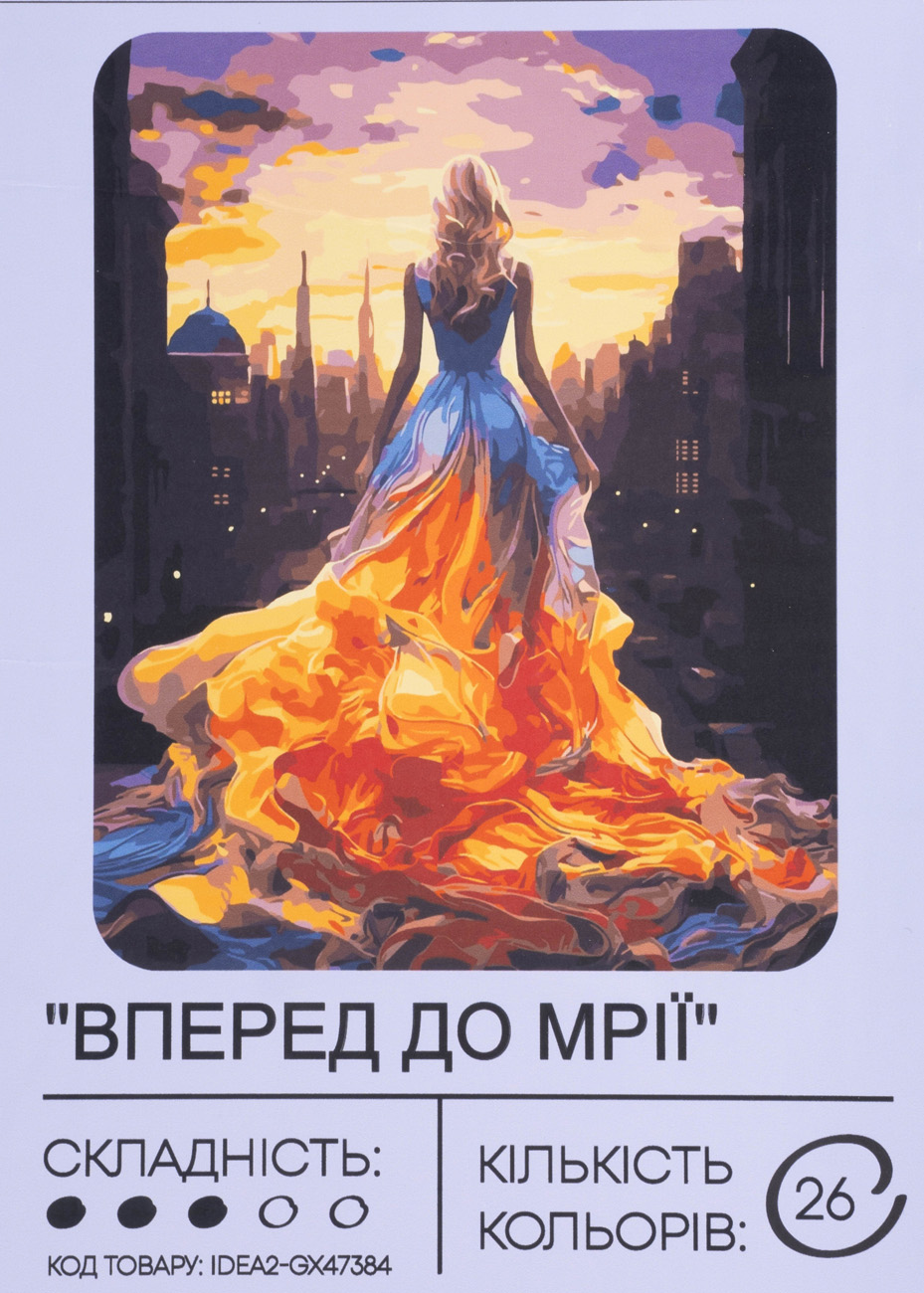 Картина по номерам "Вперед к мечте" 40*50 см, IDEA2-GX47384, ТМ "99IDEAS"