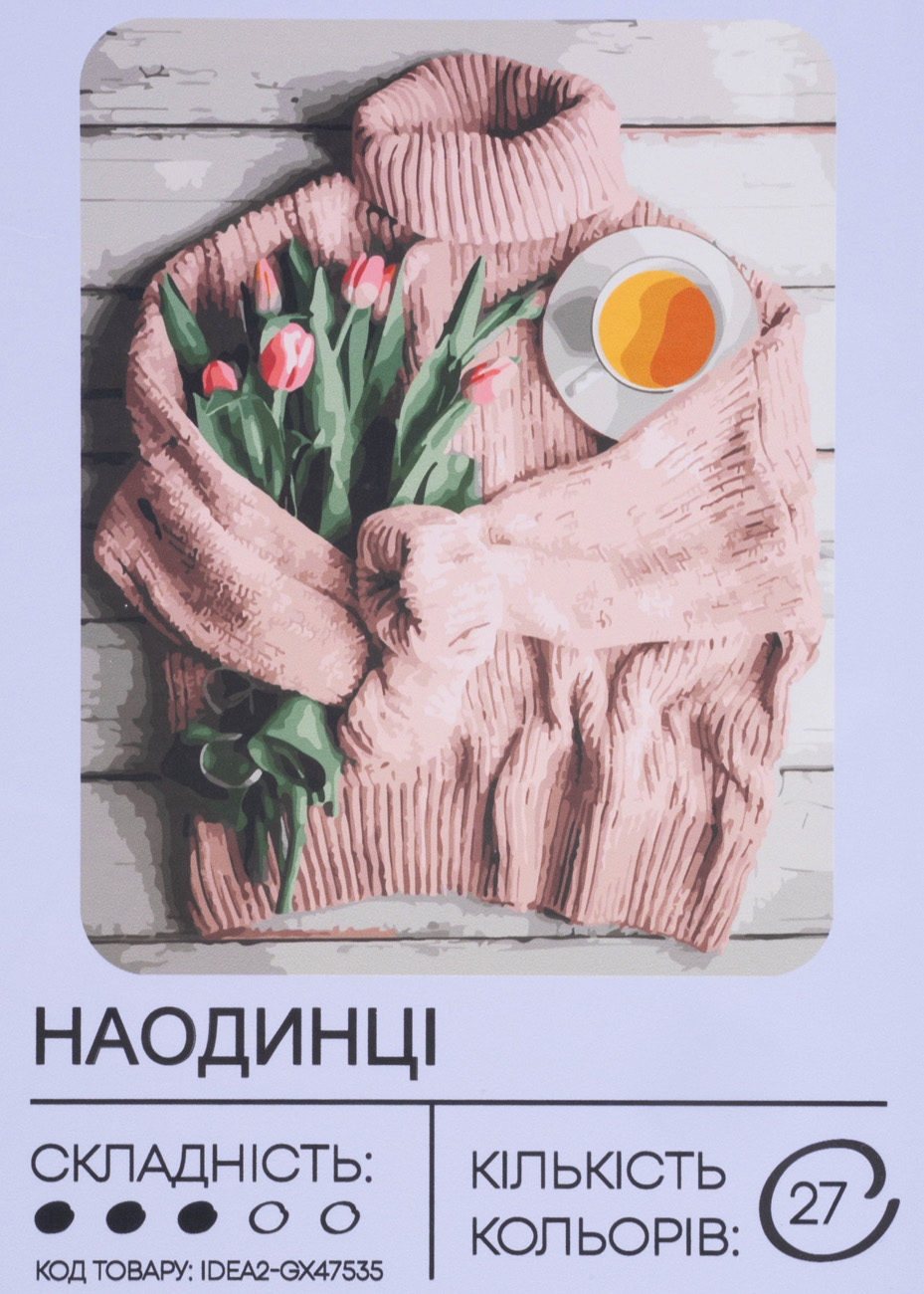 Картина по номерам "Наедине" 40*50 см, IDEA2-GX47535, ТМ "99IDEAS"