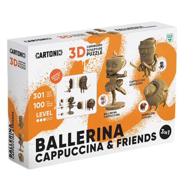 Картонний конструктор "Cartonic 3D Puzzle BALLERINA CAPPUCCINA AND FRIENDS", CARTBALLER 7
