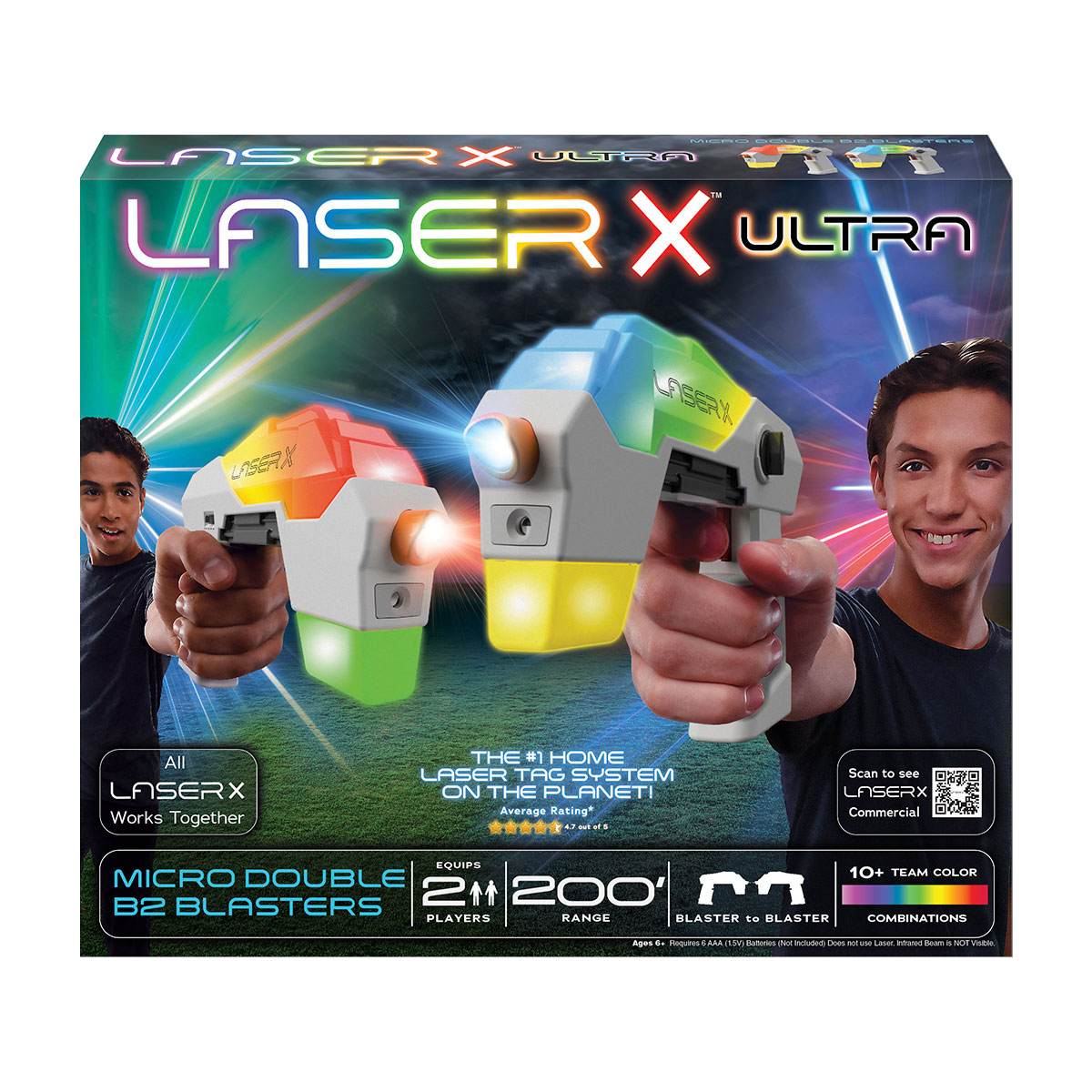 Ігровий набір для лазерних боїв - Laser X Ultra Micro, для двох гравців, 87551