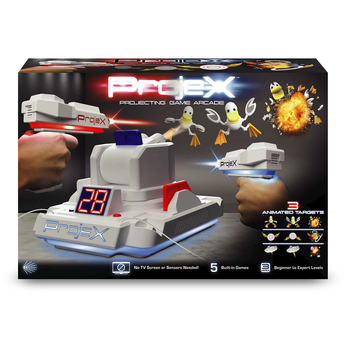 Ігровий набір для лазерних боїв - Проектор Laser X Animated, 52608